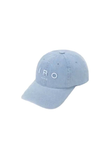 Embroidered Logo Denim Ball Cap Light Blue - IRO - BALAAN 1