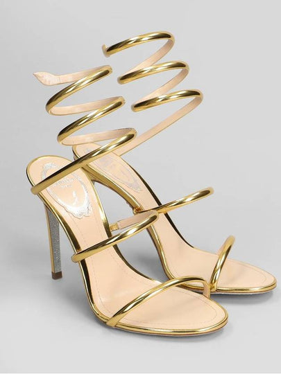 René Caovilla Cleo Metallic Sandals - RENE CAOVILLA - BALAAN 2