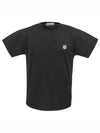 Wappen Logo Patch Short Sleeve T-Shirt Black - STONE ISLAND - BALAAN 2