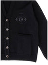 Men's Logo Knit Cardigan Black I1WC01BK - IOEDLE - BALAAN 6