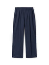 One tuck linen wide pants navy - INDUST - BALAAN 2