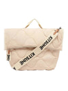 Quilted Nylon Tote Bag Ecru - MAISON KITSUNE - BALAAN 1