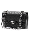 Classic Flap Small Calfskin Shoulder Bag Black - CHANEL - BALAAN 3