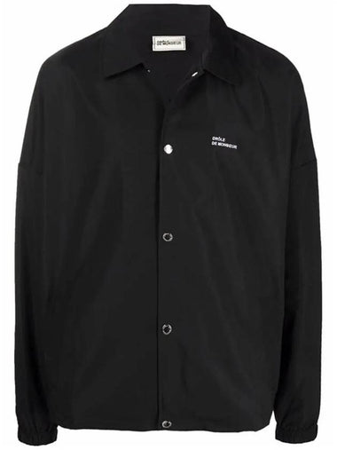 logo slogan print jacket black PERMJT008 BLACK - DROLE DE MONSIEUR - BALAAN 1