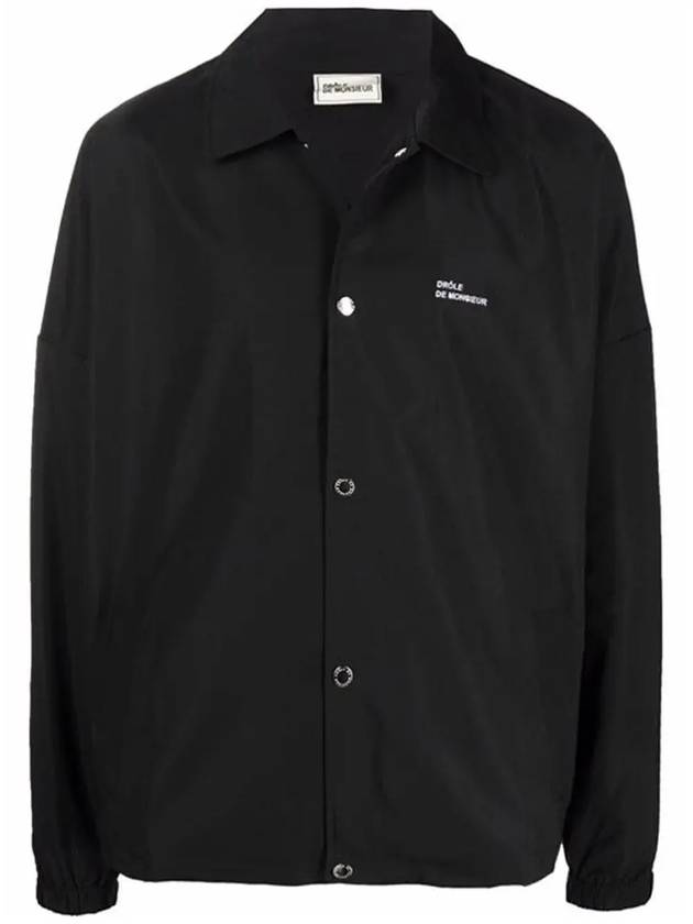 logo slogan print jacket black PERMJT008 BLACK - DROLE DE MONSIEUR - BALAAN 2