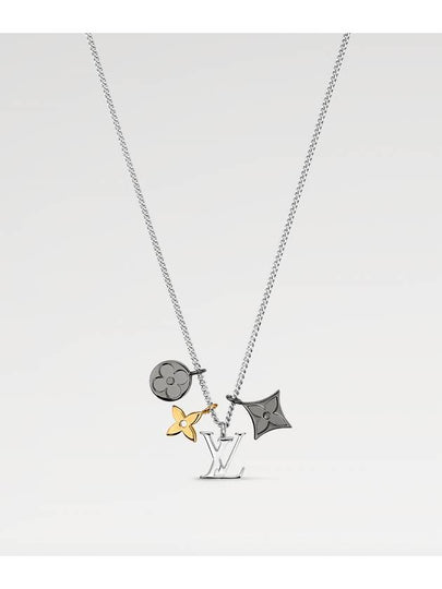 LV Instinct Pendant Necklace Silver - LOUIS VUITTON - BALAAN 2