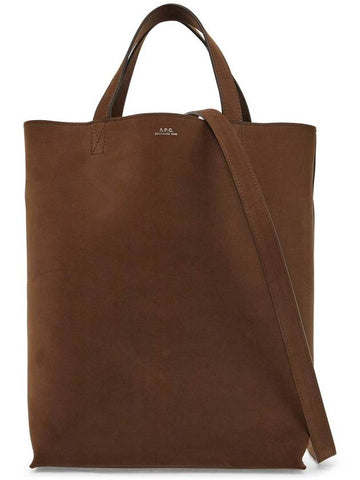 medium brown calfskin bag with removable shoulder strap cabas maiko - A.P.C. - BALAAN 1