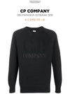 Logo Compact Cotton Sweatshirt Black - CP COMPANY - BALAAN.