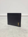 Black gold monogram wallet - SAINT LAURENT - BALAAN 2