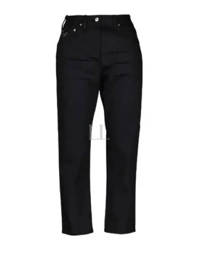 Stretch Denim 5 Pocket Jeans Black - PRADA - BALAAN 2