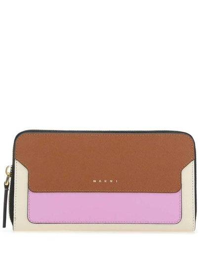 multicolor leather long wallet - MARNI - BALAAN 2