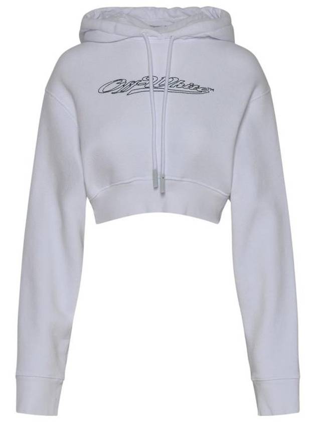 Bling Cropped Hoodie White - OFF WHITE - BALAAN 2