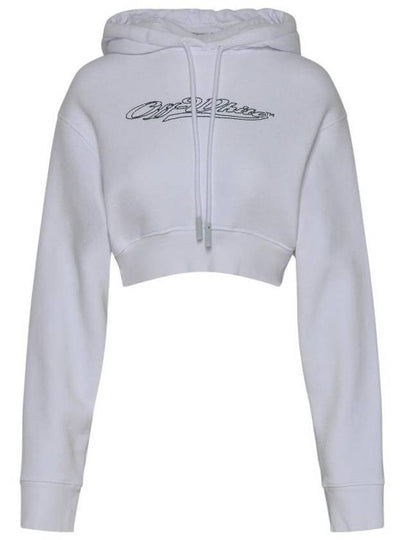 Bling Cropped Hoodie White - OFF WHITE - BALAAN 2