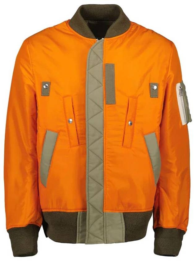 Bomber Jacket 24 03321M 851 ORANGE GREEN - SACAI - BALAAN 2