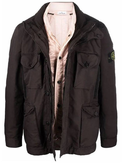 Wappen David TC Zip-Up Jacket Brown - STONE ISLAND - BALAAN 2