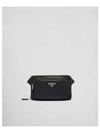 Saffiano Leather Belt Bag Black - PRADA - BALAAN 2