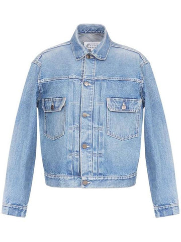 Four Stitch Denim Jacket Blue - MAISON MARGIELA - BALAAN 1