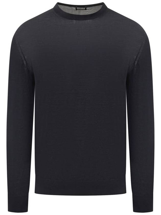 wool knit top black - ERMENEGILDO ZEGNA - BALAAN 2