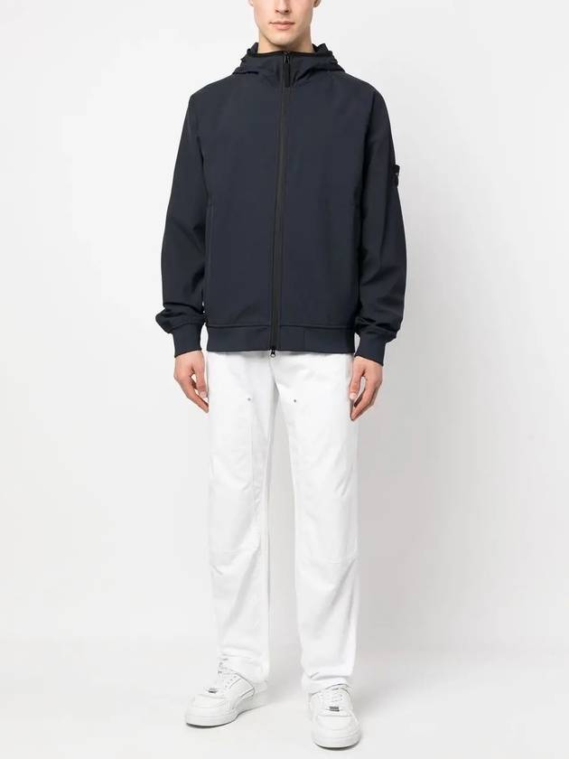 Soft Shell Technology Wappen Patch Track Jacket Navy - STONE ISLAND - BALAAN 7