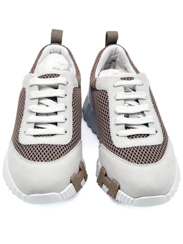 Bouncing Low Top Sneakers Blanc Gourmet - HERMES - BALAAN 4