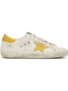 Superstar Leather Mesh Low Top Sneakers Yellow White - GOLDEN GOOSE - BALAAN 2