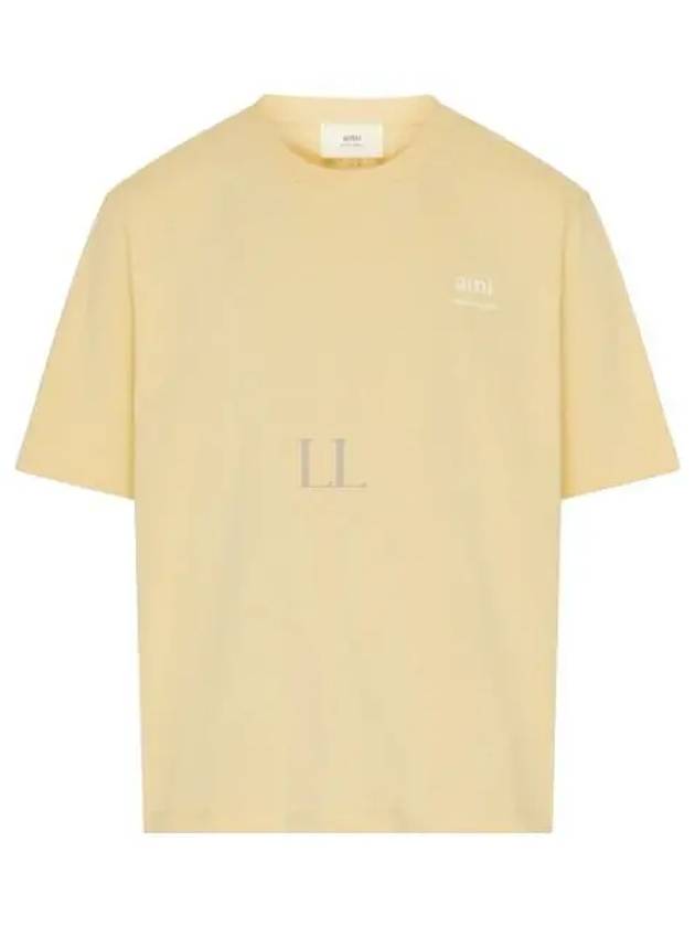 Alexandre Mattiussi Print Short Sleeve T Shirt Yellow - AMI - BALAAN 2