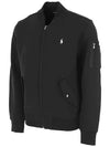 Men's Double Knit Bomber Jacket Black - POLO RALPH LAUREN - BALAAN 4