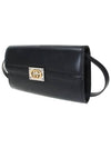 Interlocking GG Leather Small Shoulder Bag Black - GUCCI - BALAAN 3