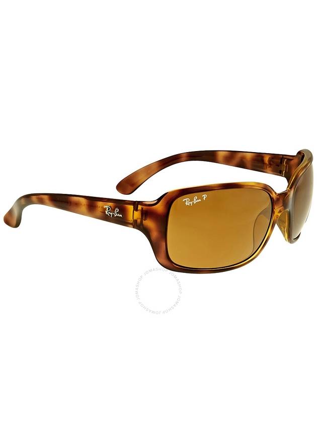 Ray Ban Polarized Brown Classic B-15 Rectangular Ladies Sunglasses RB4068 642/57 60 - RAY-BAN - BALAAN 3