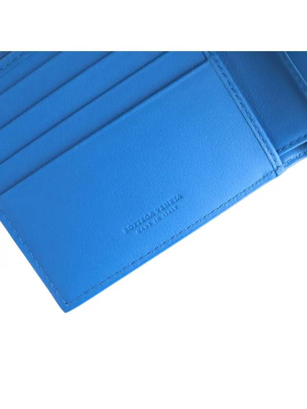 Intrecciato Half Wallet Blue - BOTTEGA VENETA - BALAAN 4