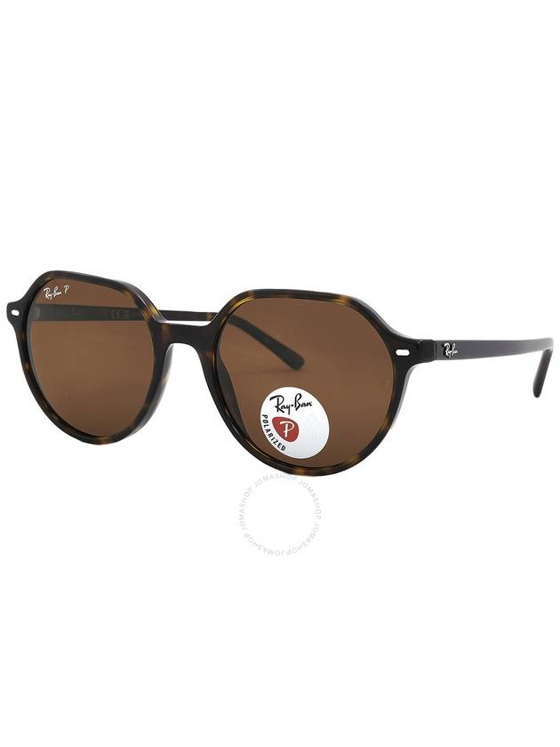 Ray Ban Thalia Polarized Brown Geometric Unisex Sunglasses RB2195 902/57 53 - RAY-BAN - BALAAN 2