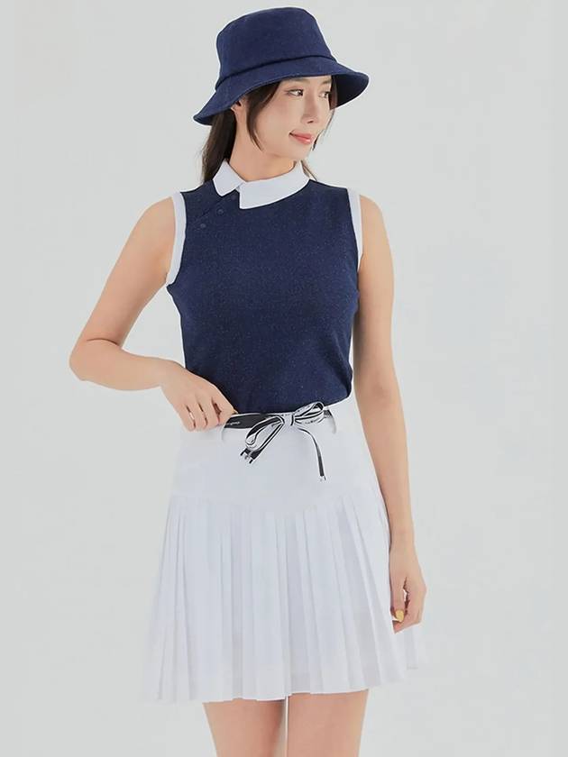 color variation collar sleeveless knit TWSHL6124 915 - TAYLORMADE - BALAAN 1