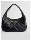 Logo Quilted Leather Shoulder Bag Black - PRADA - BALAAN 2