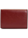 Men's Compact Tri-Fold Leather Half Wallet Wine Dune - MARNI - BALAAN 3