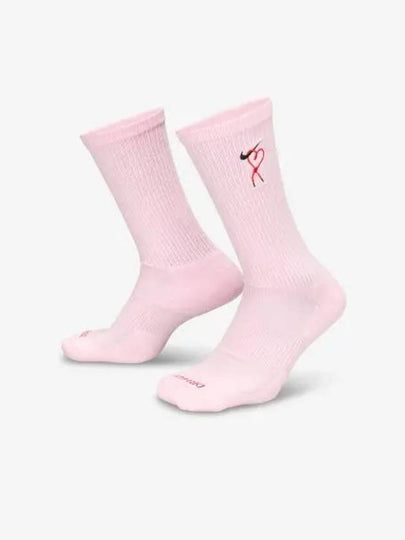 Everyday Plus Cushioned Crew Socks Pink - NIKE - BALAAN 2