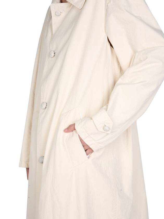 Oversized Cotton Trench Coat Beige - MAISON MARGIELA - BALAAN 5