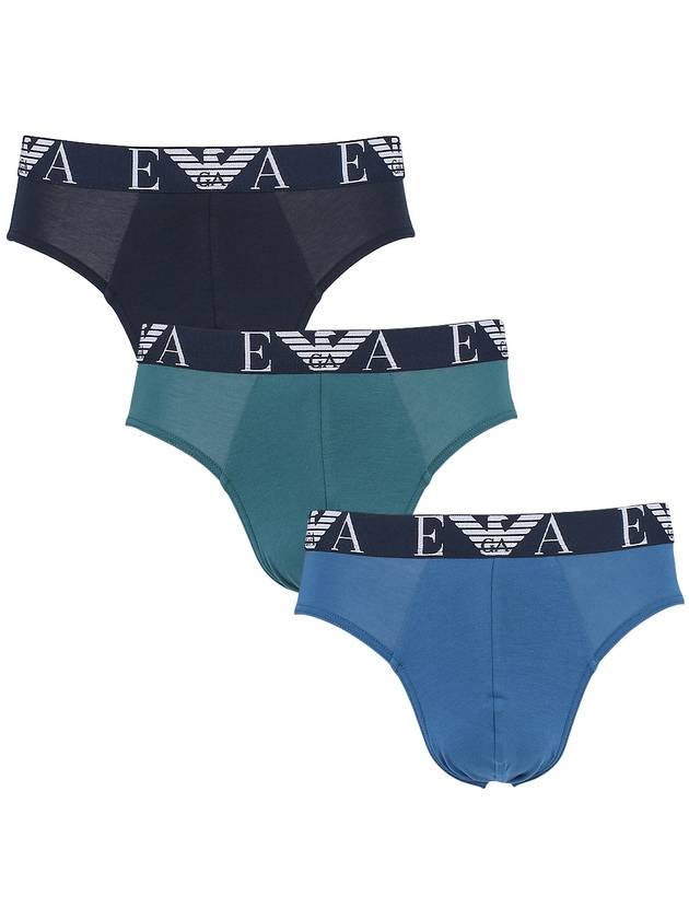 Logo 3-Pack Briefs - EMPORIO ARMANI - 2