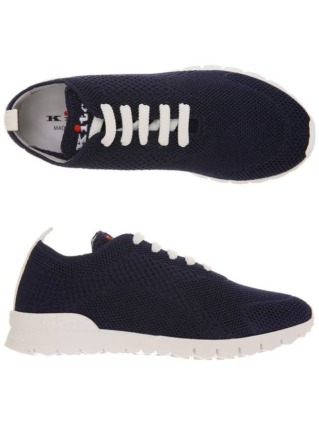 Women's Cashmere Low Top Sneakers Navy - KITON - BALAAN 3