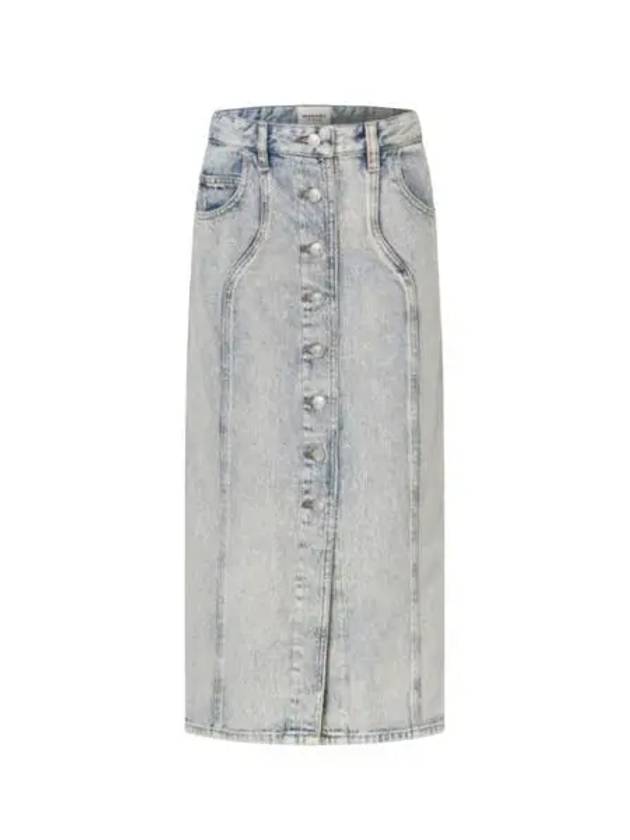 24 VESNA JU0073FB B1H02E 30LU long denim skirt - ISABEL MARANT - BALAAN 1