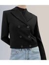 Women's Acciaio Caddy Crop Jacket Black - MAX MARA - BALAAN 11