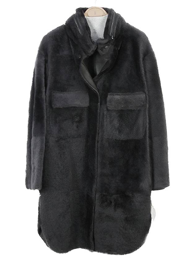 Women's Doublesided Shearling Coat MPMR A9165 C2126 GRAY BRC070 - BRUNELLO CUCINELLI - BALAAN 1