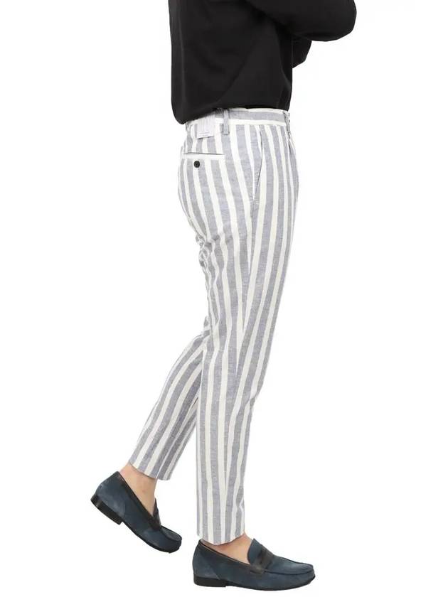 IKALOOK ANTONYMORATO Italy Striped Linen Pants - IKALOOOK - BALAAN 4