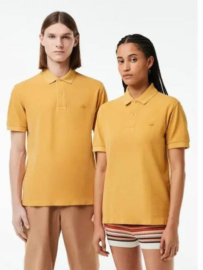 Natural Dye Classic Fit Polo Shirt Yellow - LACOSTE - BALAAN 2