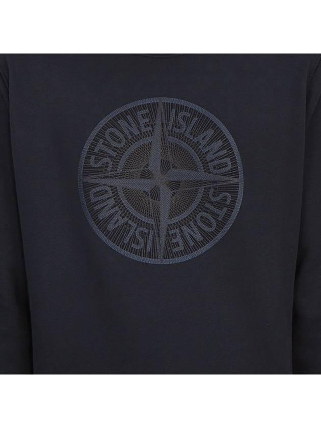 Men's Industrial One Print Sweatshirt Navy - STONE ISLAND - BALAAN 9