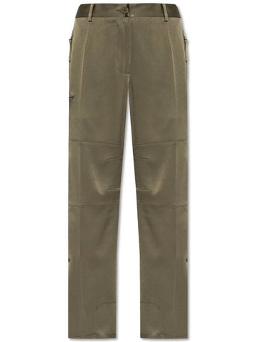 Helmut Lang Trousers With Numerous Pockets, Women's, Green - HELMUT LANG - BALAAN 1