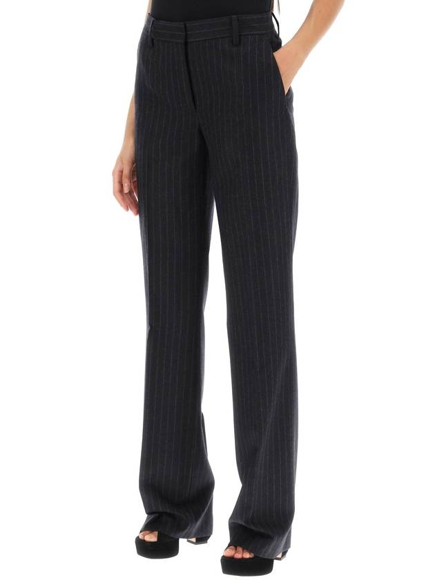 pinstripe flannel parchia trousers - DRIES VAN NOTEN - BALAAN 4