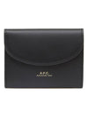 Geneve Flap Card Wallet Black - A.P.C. - BALAAN 1