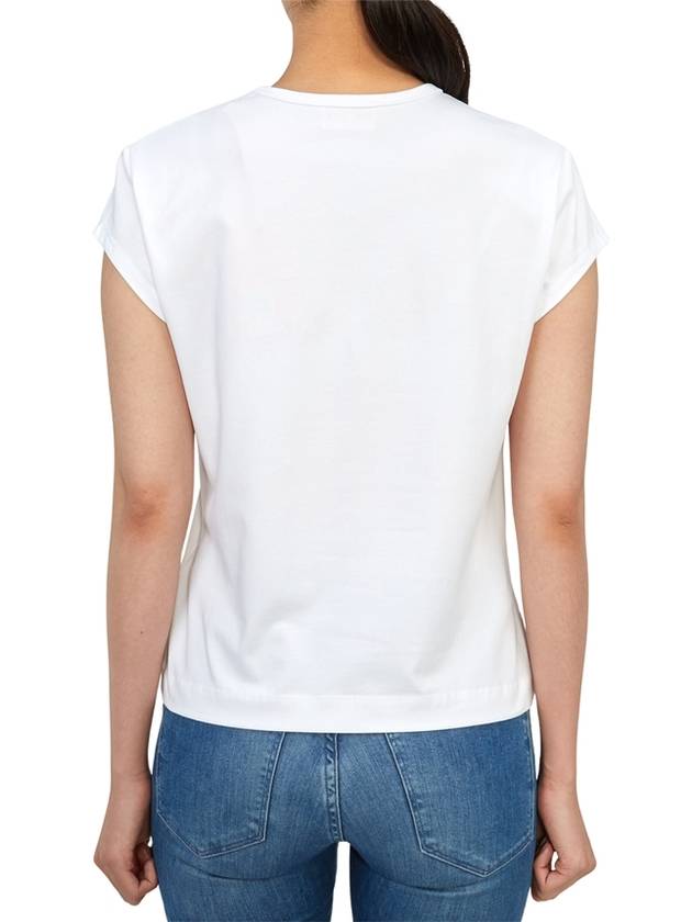 T Angie Peekaboo Logo Short Sleeve T-Shirt White - DIESEL - BALAAN 6