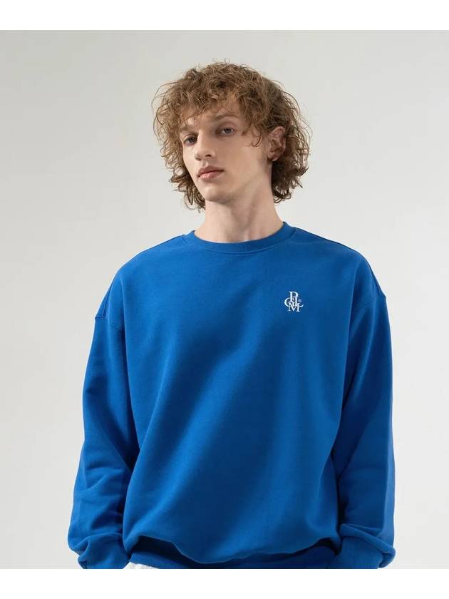 SYMBOL LOGO SWEATSHIRTS BLUE - POLYGRAM - BALAAN 6