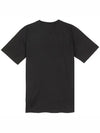 Logo Print Crew Neck Cotton Short Sleeve T-Shirt Black - BURBERRY - BALAAN 3